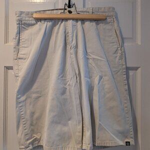 Split chino shorts, bone white, 33